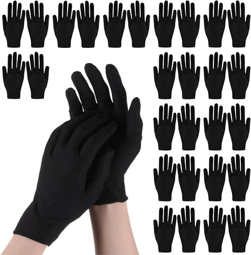 30pcs black cotton gloves - 30pcs,