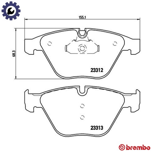 Brake pad set disc - pad,