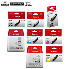 Genuine Canon PGI570 BK & CLI571 CMYK Ink Cartridges For Pixma TS5050 TS5055 Lot