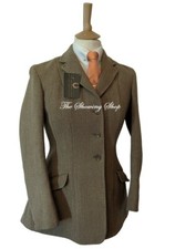 LADIES CALDENE HEAVYWEIGHT KEEPERS TWEED HUNTING JACKET SIZE 12(36