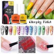 Stamping Nail Polish Colours Painting Varnish Stamp Plate Born Pretty Air Dry UK