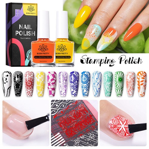 Stamping nail polish - nail, colours