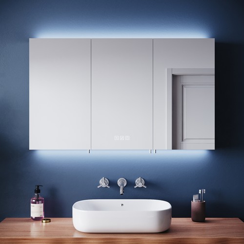Large led bathroom mirror - led,