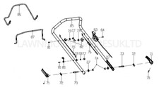 COBRA  LAWNMOWER UPPER HANDLE