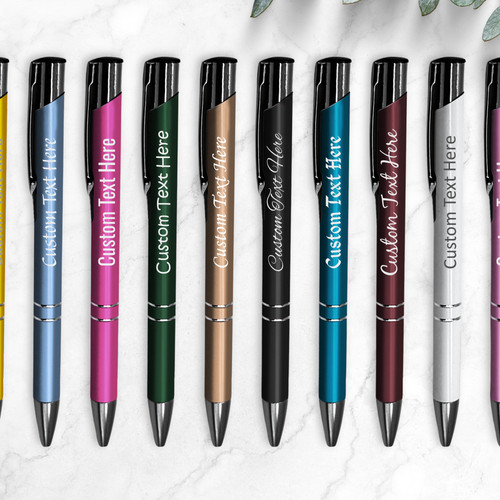 Engraved metal pen gift - pen,