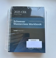 Kaplan Schweser CFA Level 1 2025 Masterclass Workbooks