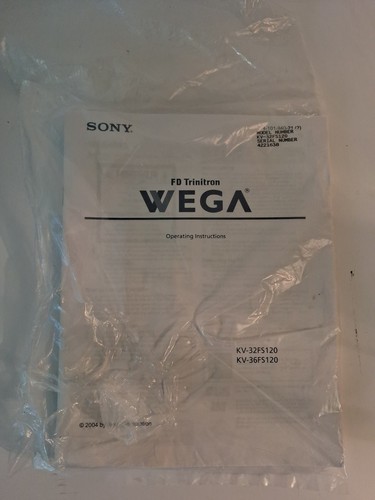 Sony trinitron wega - sony, fd