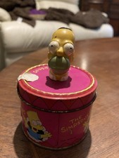 Rare 1997 Homer Simpson Jelly Bean Tin Collectable 