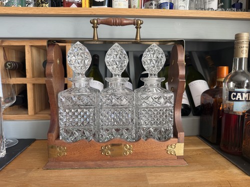Decanter swing top tantalus - decanter,