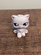 LPS Authentic Grey Persian Cat 609 - Littlest Pet Shop