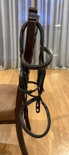 Albion KB Competition Snaffle Cavesson Bridle- Brown - Full- In good condition. 