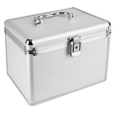 Silver Aluminium 120 CD DVD Disc Storage Numbered Sleeve DJ Flight Case BOX79