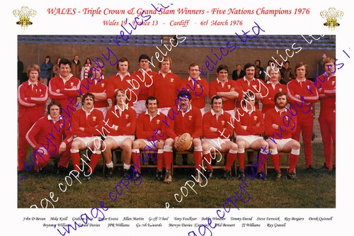 Wales 1976 grand slam - wales, winning