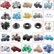 15mm Colourful Cap Snap Fasteners Press Studs for Leather Crafts Coats Handbags