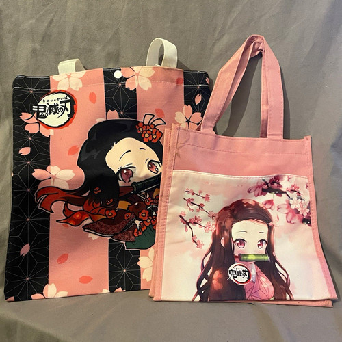 Nezuko kamado anime print tote - print,