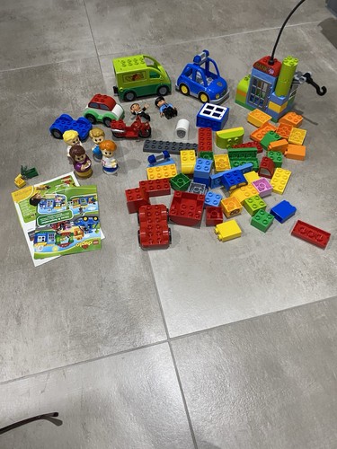 Duplo police set - and, cars