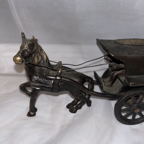 Vintage heavy brass horse - brass,