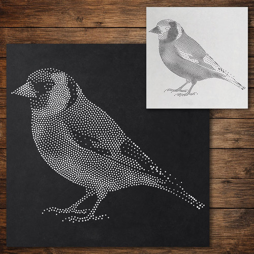 Goldfinch bird stipple - bird,