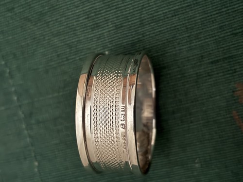 Solid silver napkin ring - solid,