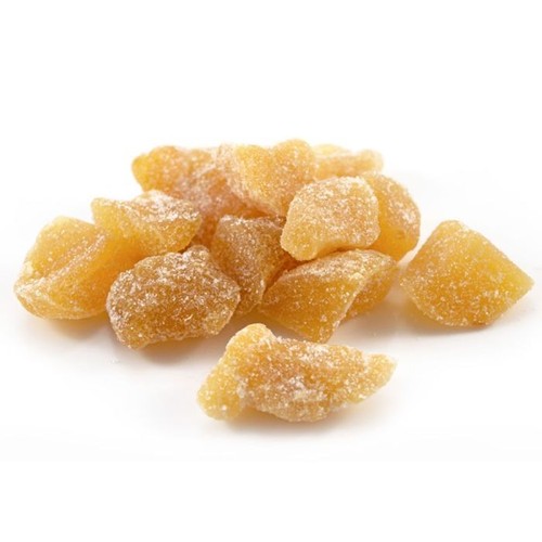 Crystallised ginger cubes - crystallised,