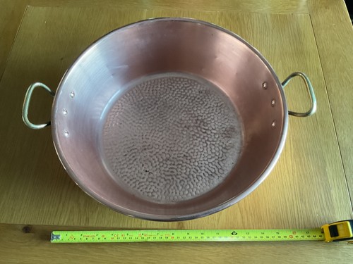 Vintage copper jam pan hand - vintage,
