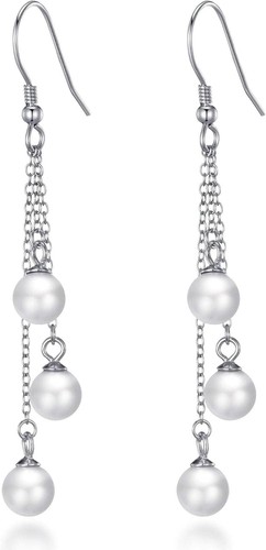 Sterling silver triple - silver, white
