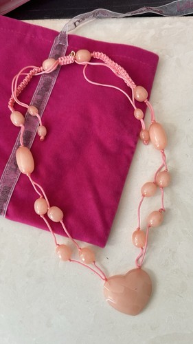 Lola rose necklace heart semi - rose,
