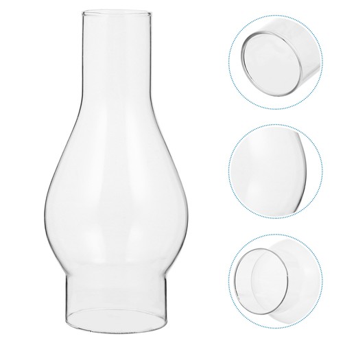 Clear oil lamp chimney glass - oil,