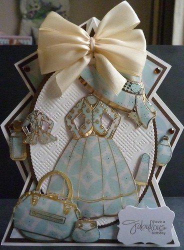 Dress and bags shaped art - shaped,