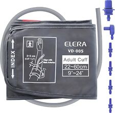 ELERA Extra Large Blood Pressure Cuff -6 Connectors, Applicable for 22-60CM