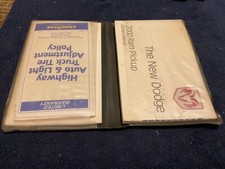Owners Operators Manual With Case And Materials The New Dodge 2000 Ram Pickup