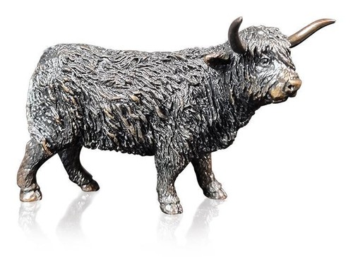 Highland cow bronze - cow,