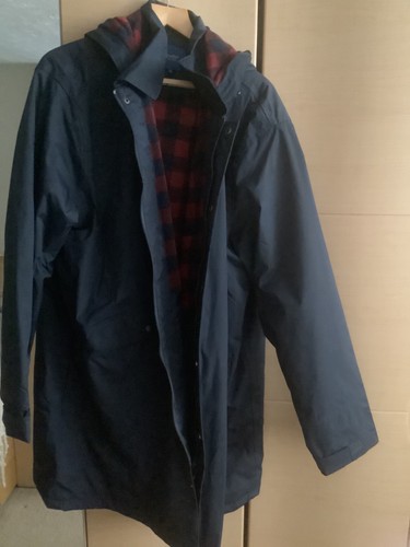 Gents waterproof coat navy - coat,