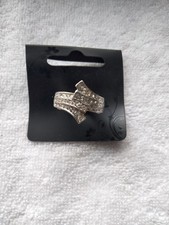 Silver Colour Adjustable Stretch Ring Brand New