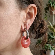 5MM 4G Ear Weight Hoops Pink