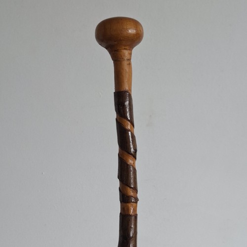 Hand carved spiral - hand,