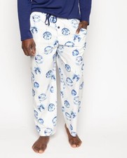 Cyberjammies Pyjama Bottoms Cotton Modal Mens Riley White Bauble LAST ONES