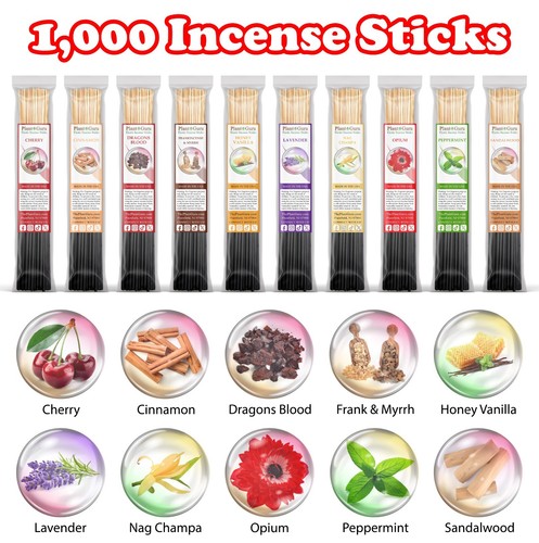 1000 incense sticks - 1000, 11"