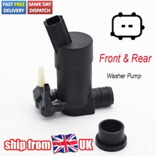 FOR FORD FOCUS MK2 2004~ FRONT & REAR TWIN OUTLET WINDSCREEN WASHER FLUID PUMP