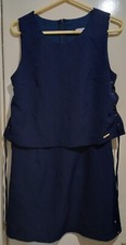 Jus D' Orange Paris womens sleeveless navy dress size T3