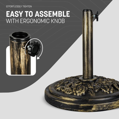 Parasol base cast iron effect - parasol,