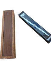 Vintage Wooden Spirit Level Precision Tool in Box