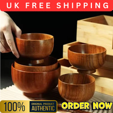 Wooden Round Bowl Natural Wood
