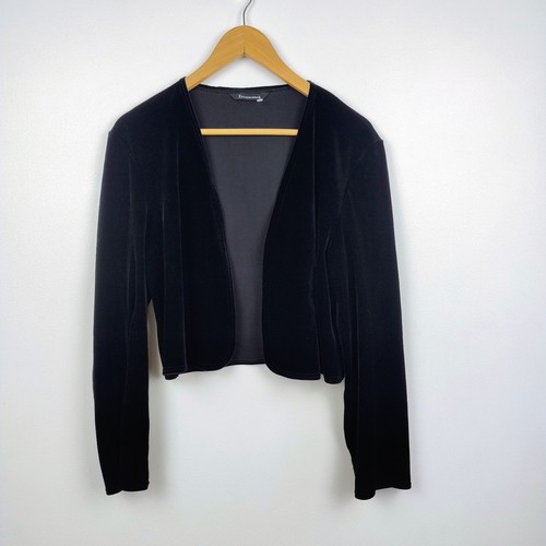 Bhs black velvet bolero jacket - bhs,