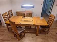 Solid Oak Dining Room Set -