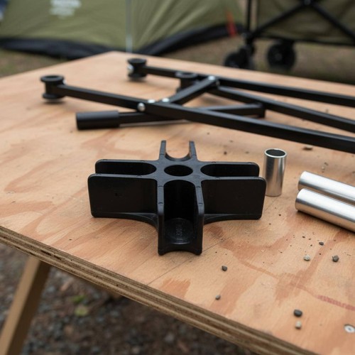 Oval tube connector base - oval,