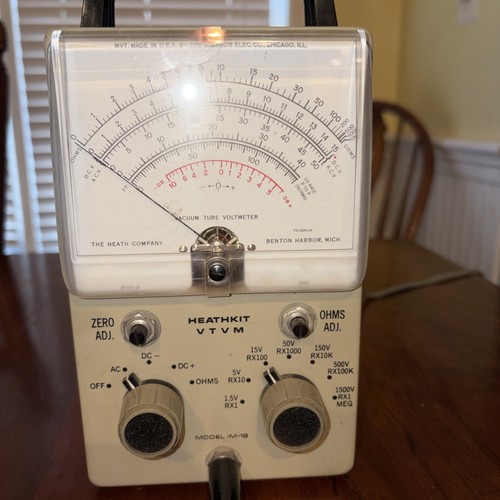 Heathkit vtvm working - vtvm, working!