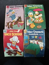 UNCLE SCROOGE 14 WALT DISNEYS 219 COMPLETE 179 & 227 CFOLDS MISSING DELL COMICS 