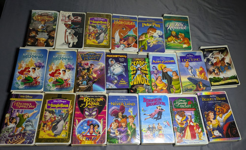 Vintage disney vhs lot - disney,