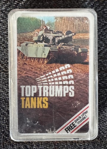 Top trumps card game - top, tanks